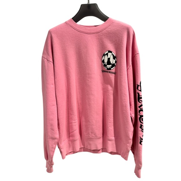 Chrome Hearts Matty Boy Vanity Affair Crewneck Sweatshirt Pink L